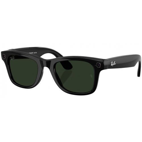 Умные очки Ray-Ban Meta* Wayfarer Gen 2 Shiny Black, Фотохромные линзы Clear to Graphite Green Transitions (RW4012), размер M